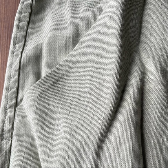 Wilfred allant pants womens 4 sage green linen tie string vacation crop Aritzia - Picture 5 of 16